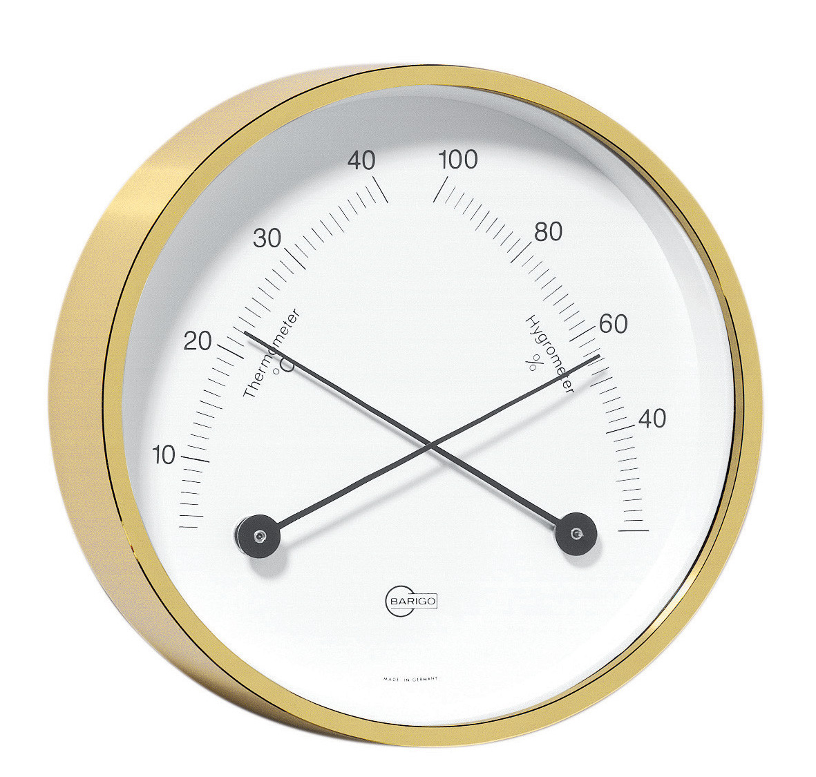Barigo Ménage Bootsport de Table, Thermomètre Hygromètre Laiton Accueil 85mm Barigo Ménage Bootsport de Table, Thermomètre Hygromètre Laiton Accueil 85mm