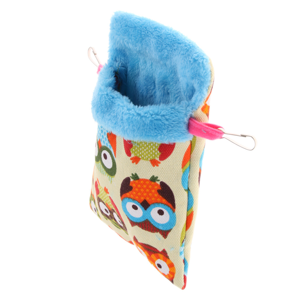 Petits animaux hamster hiver chaud peluche pochette lit de couchage hamac hibou