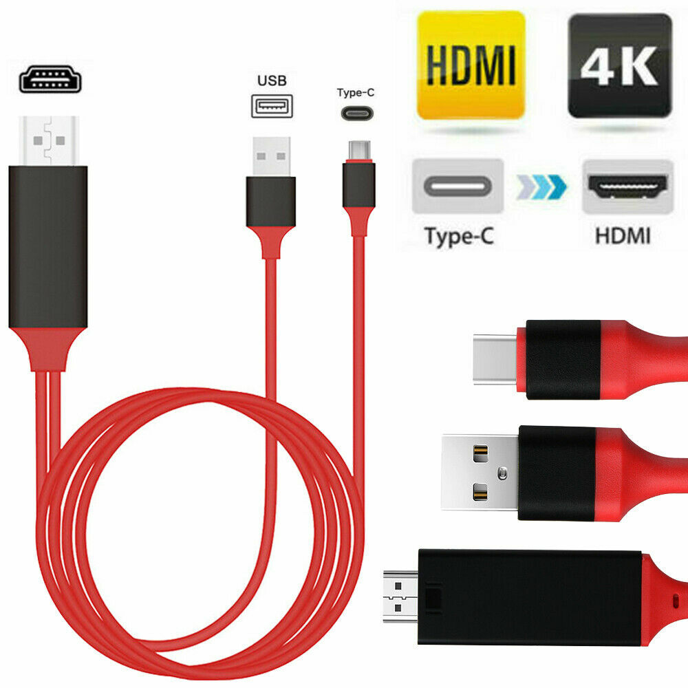 Câble Adaptateur Type-C vers HDMI 2 M Ultra HD 1080P 4K + USB 3 en 1 Câble Adaptateur Type-C vers HDMI 2 M Ultra HD 1080P 4K + USB 3 en 1