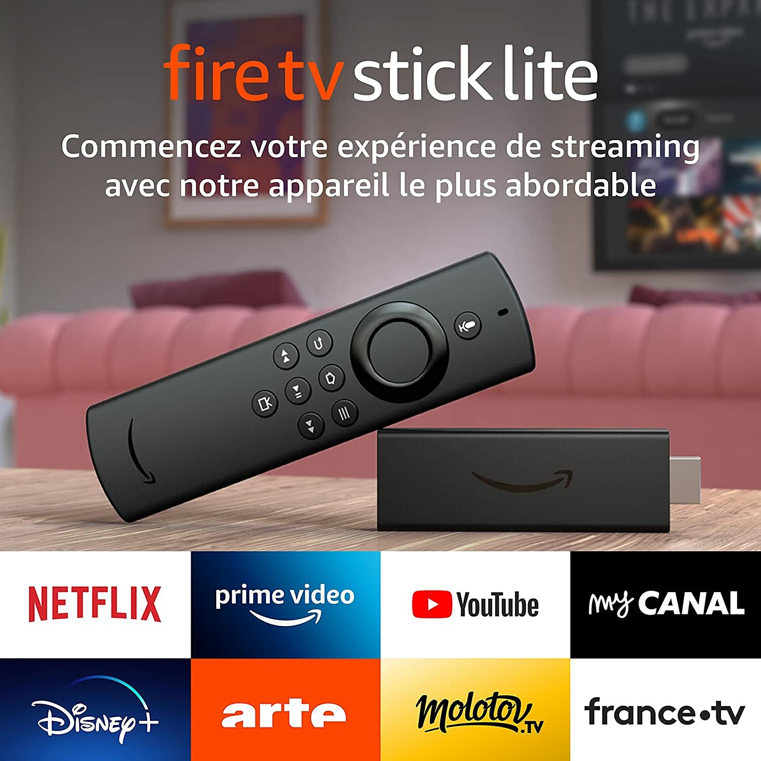 Amazon Fire TV Clé TV Amazon Fire 4k Télévision Amazon Fire Vocale WiFi Stockage
