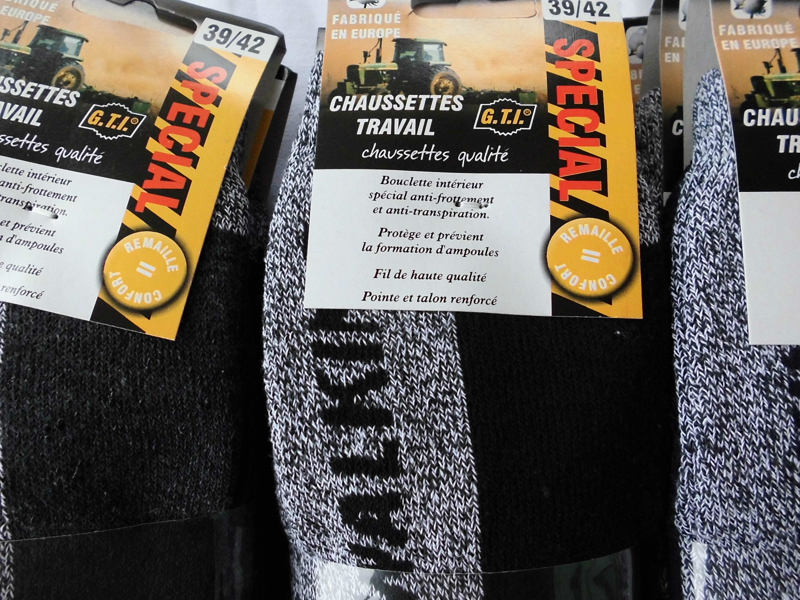 18 A 24 PAIRES DE CHAUSSETTES DE TRAVAIL DE QUALITÉ HOMME RENFORCE MADE EUROPE 18 A 24 PAIRES DE CHAUSSETTES DE TRAVAIL DE QUALITÉ HOMME RENFORCE MADE EUROPE