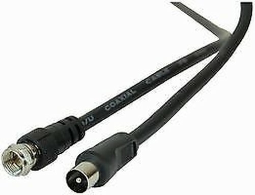 Câble F Plug-Coax TV Prise 1.0M Câble Noir Assemblement Audio et Vidéo – CV85766 Câble F Plug-Coax TV Prise 1.0M Câble Noir Assemblement Audio et Vidéo – CV85766