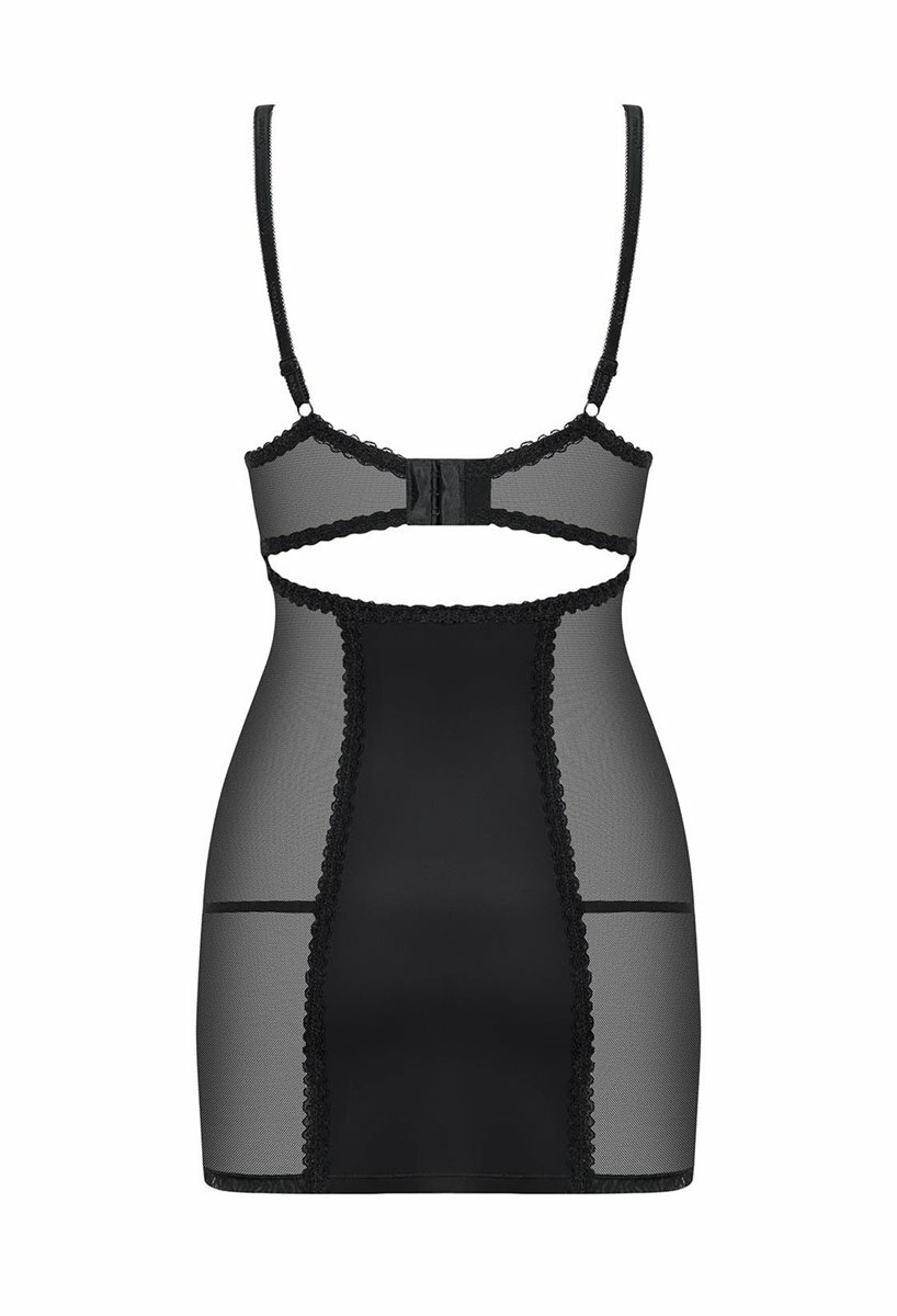 Obsessive sous-Vêtements Amallie Chemise / Négligé & String Noir