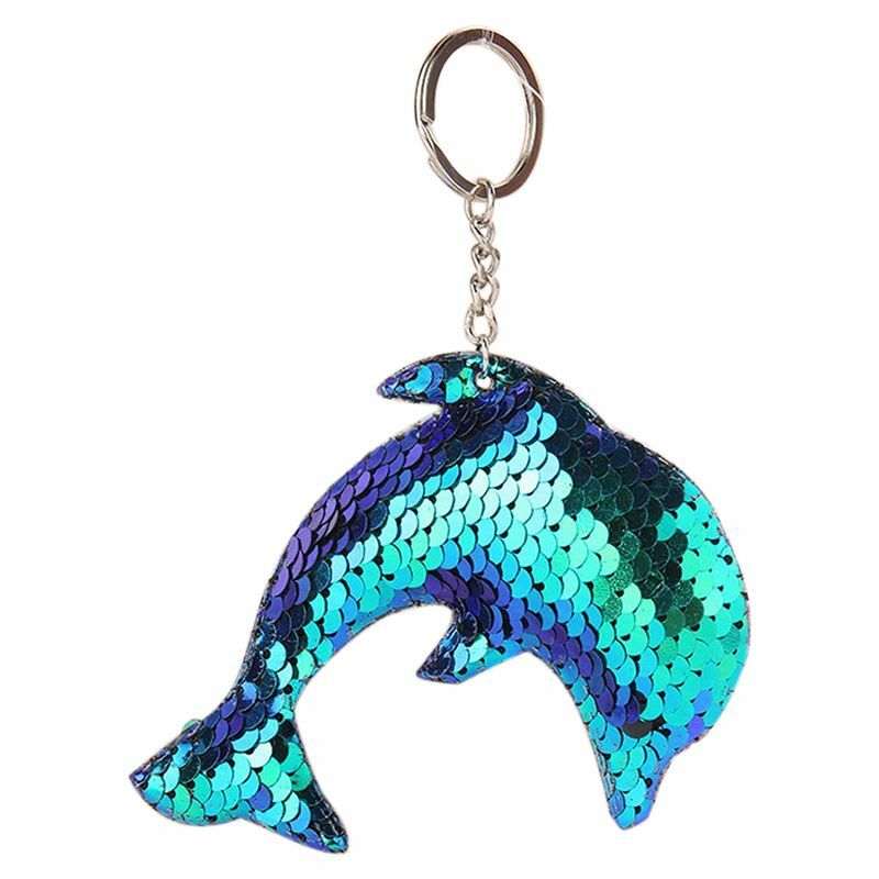 Brillant Bijoux de Mode Fille Enfants Cadeaux Dauphin Porte-Clés Sac À Main P4Y1