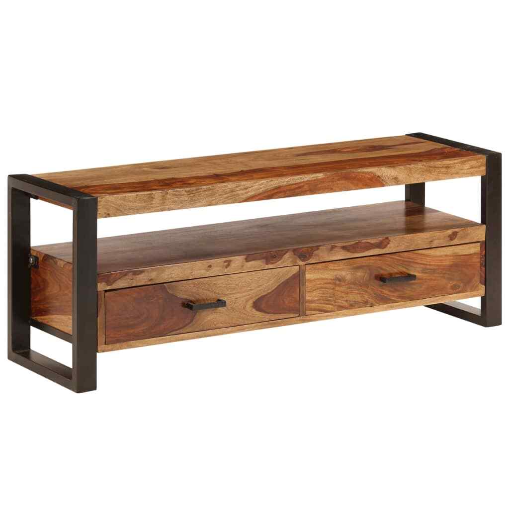 vidaXL Bois Massif de Sesham Meuble TV Support TV Armoire de Télévision vidaXL Bois Massif de Sesham Meuble TV Support TV Armoire de Télévision