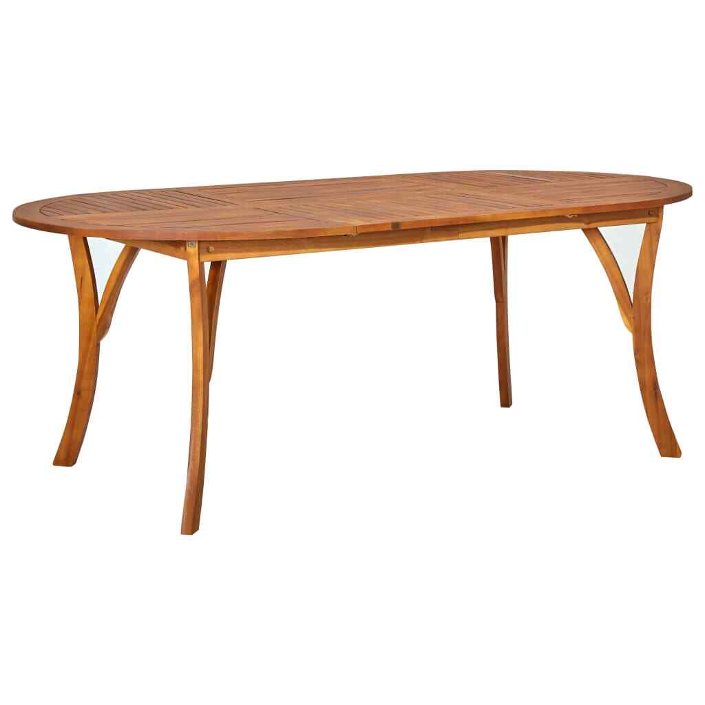 vidaXL Bois d’Acacia Massif Table de Jardin 201x100x75 cm Salle à Manger Dîner vidaXL Bois d’Acacia Massif Table de Jardin 201x100x75 cm Salle à Manger Dîner