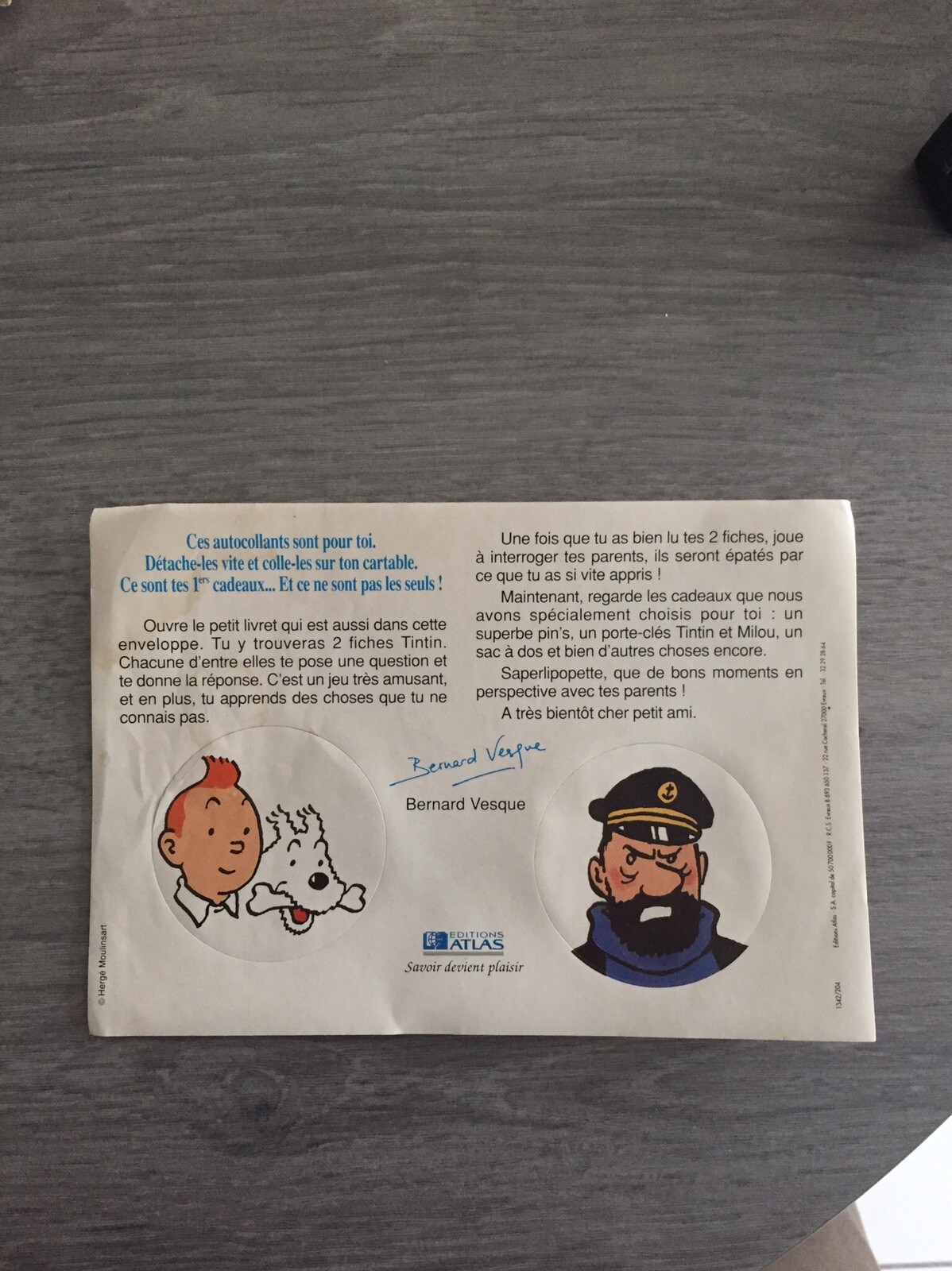 Anciens Autocollants Tintin Publicitaire Anciens Autocollants Tintin Publicitaire