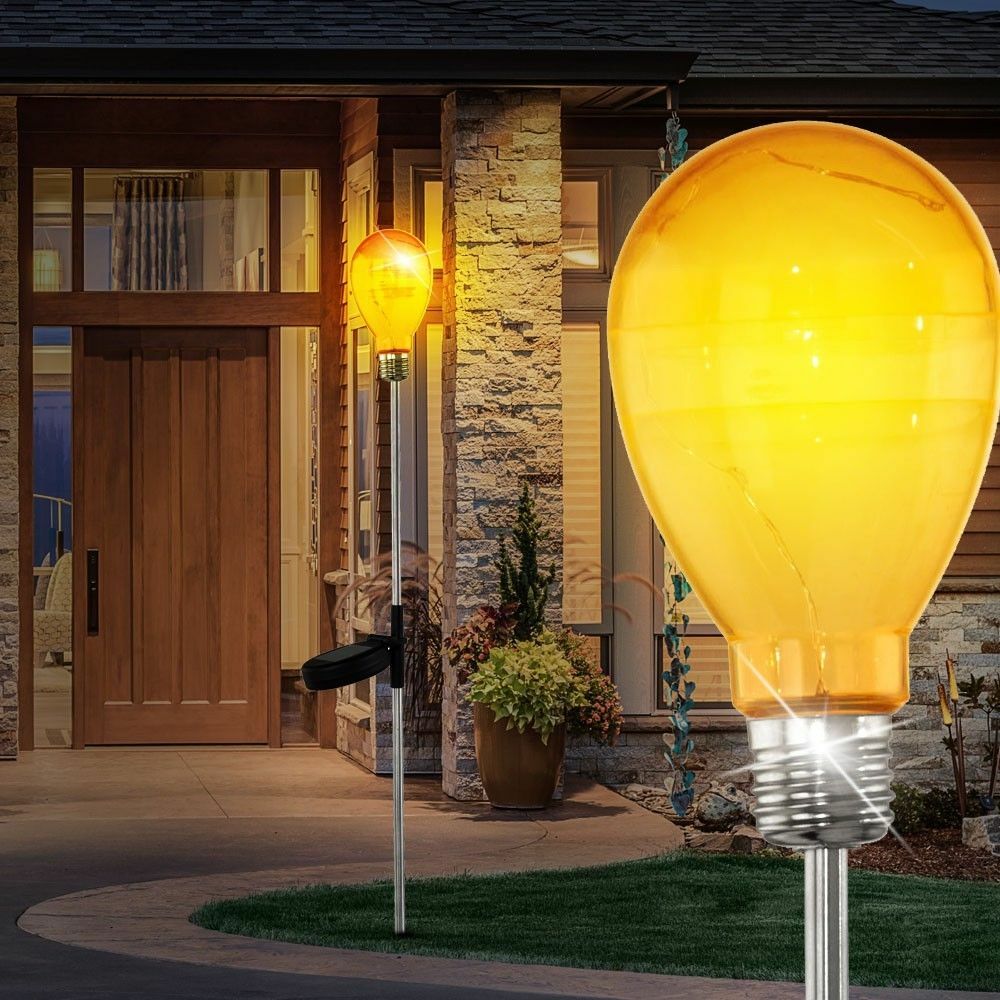 LED Lampe Solaire Jardin Fête Décoration Lampe éclairage Extérieur Ballon Jaune