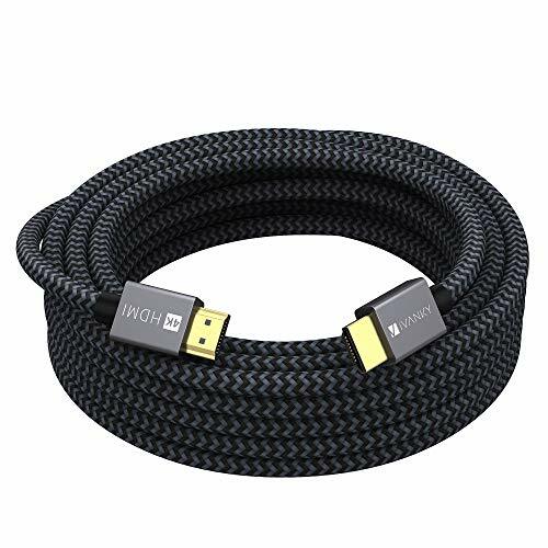 Câble HDMI 4K Ultra HD iVANKY Câble HDMI 10m en Nylon Tressé Supporte Etherne…