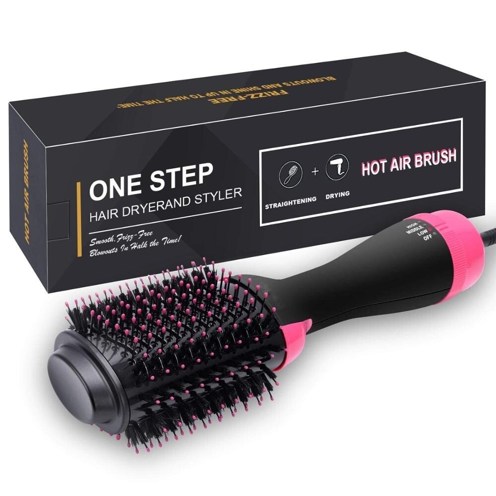 Brosse Sèche-Cheveux Lissante Friser Soufflante Chauffante Electrique Brosse Sèche-Cheveux Lissante Friser Soufflante Chauffante Electrique