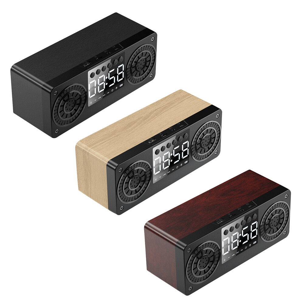 A10 Haut-parleur portable BT5.0 Haut-parleurs sans fil Radio-réveil pour PC