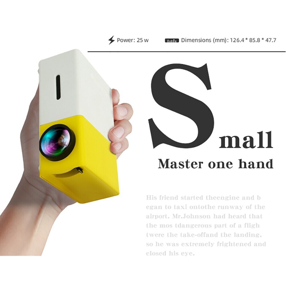 Mini Vidéo Projecteur Portable Intelligent Home Cinéma Film Jeux LCD LED 1080P Mini Vidéo Projecteur Portable Intelligent Home Cinéma Film Jeux LCD LED 1080P