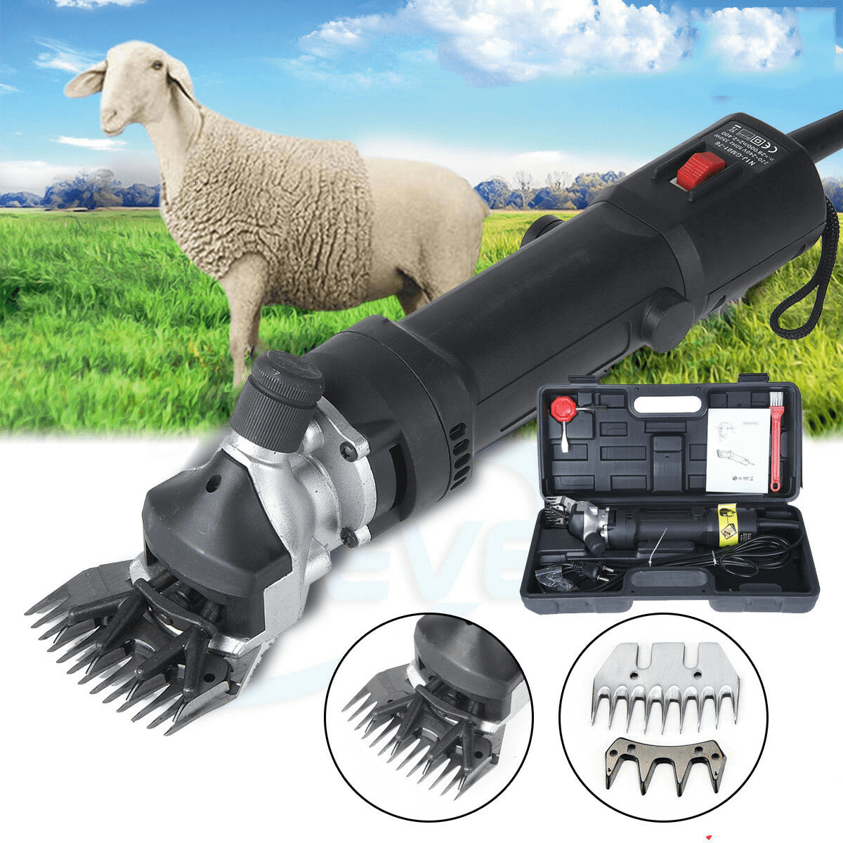 Tondeuse pour Animal électrique Professionnelle Mouton Animaux Alpaga Laine 320W