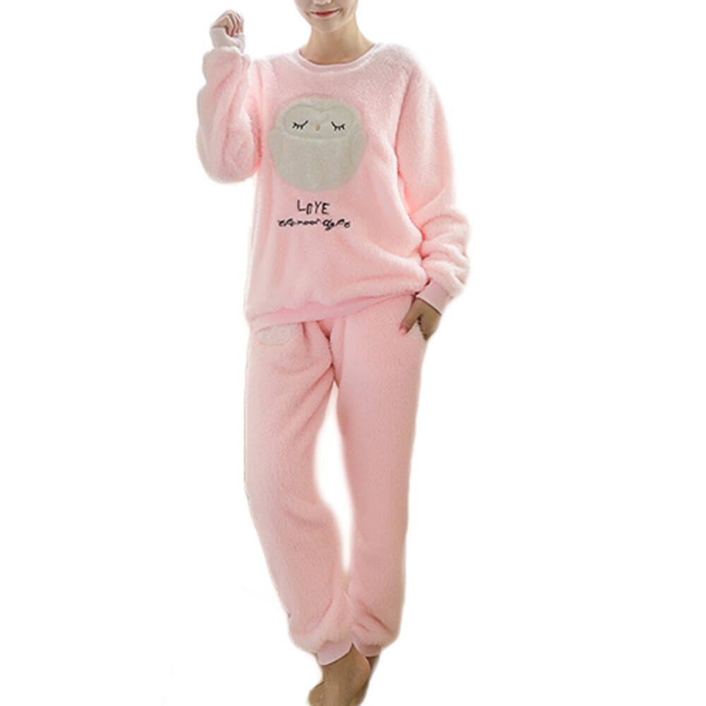 Ensemble de vêtements de nuit en flanelle pour femmes Ensemble de vêtements de nuit en flanelle pour femmes