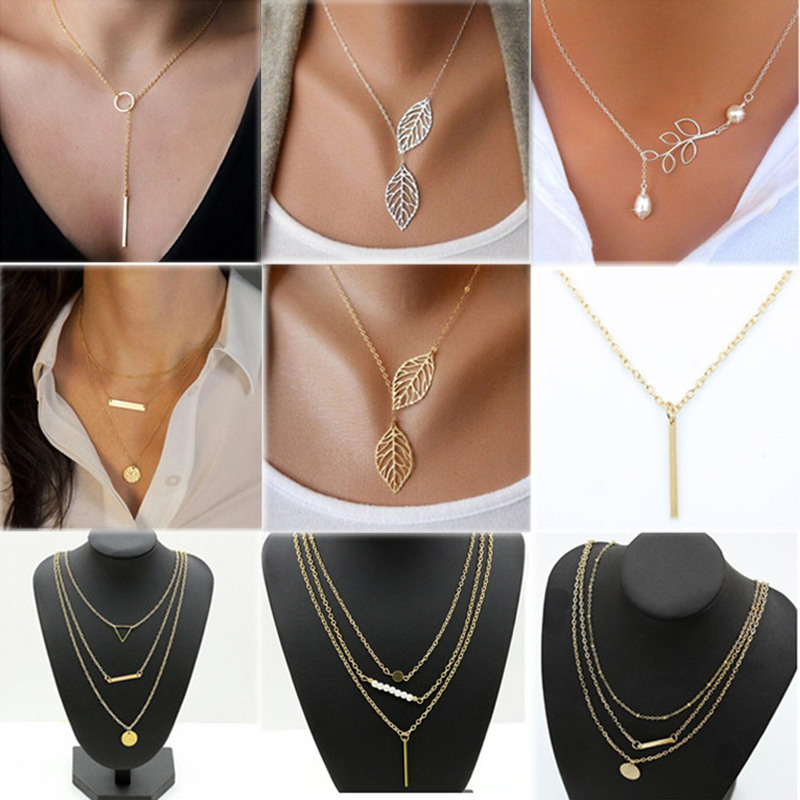 Mode Femme Collier Pendentif Chaîne Fine Perle Choker Sautoir Bijoux Fantaisie Mode Femme Collier Pendentif Chaîne Fine Perle Choker Sautoir Bijoux Fantaisie