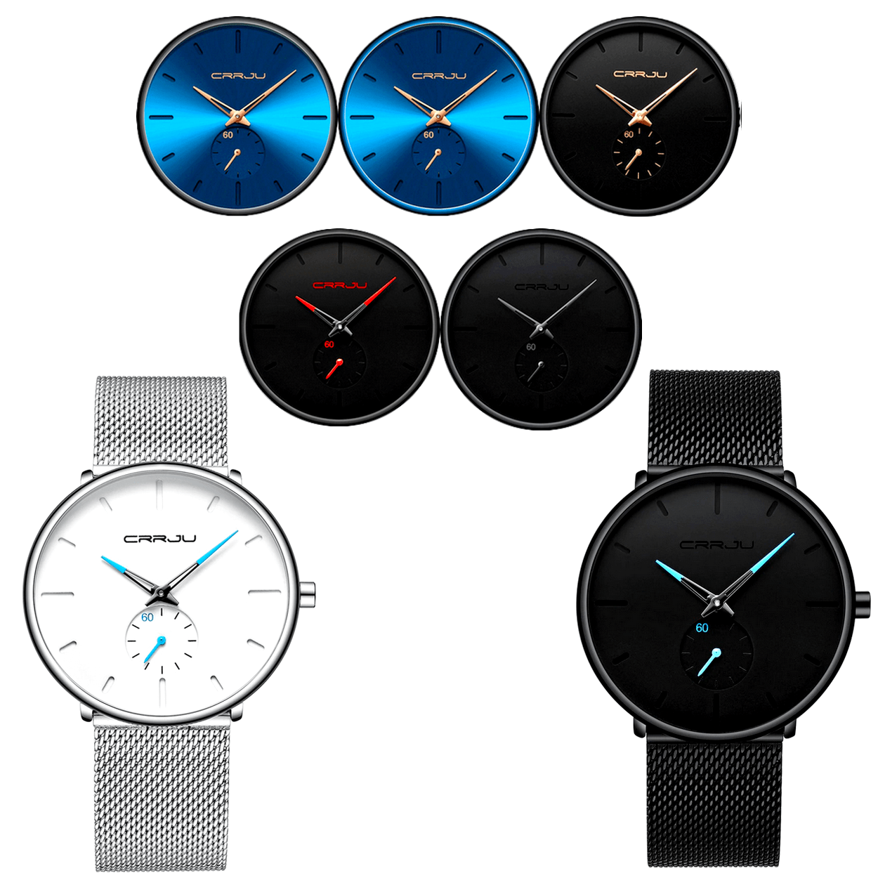 Montre Homme Femme Mixte Quartz Bracelet Acier Sport Étanche Luxe Watch Uhr Montre Homme Femme Mixte Quartz Bracelet Acier Sport Étanche Luxe Watch Uhr