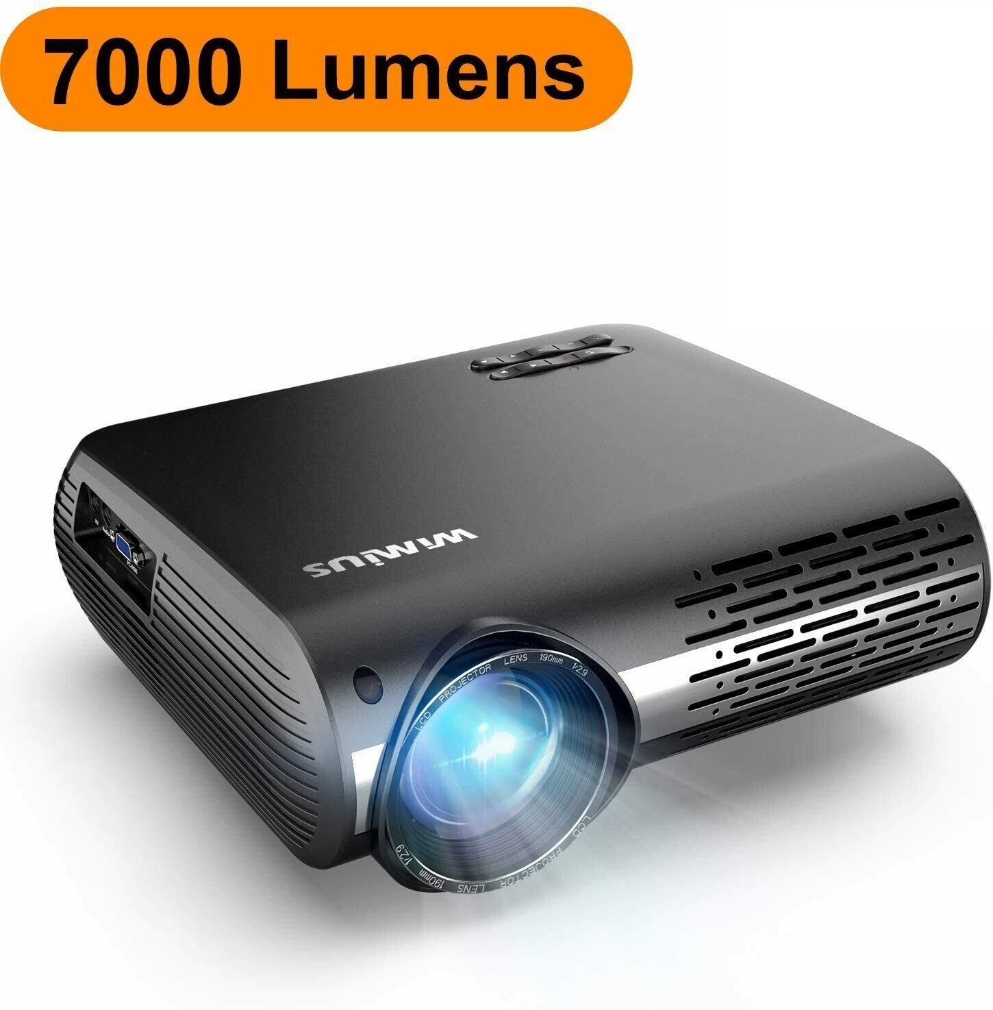 Vidéoprojecteur 7000 Lumens Natif 4K Son LED Vidéo Projecteur Full HD 1920x1080P Vidéoprojecteur 7000 Lumens Natif 4K Son LED Vidéo Projecteur Full HD 1920x1080P