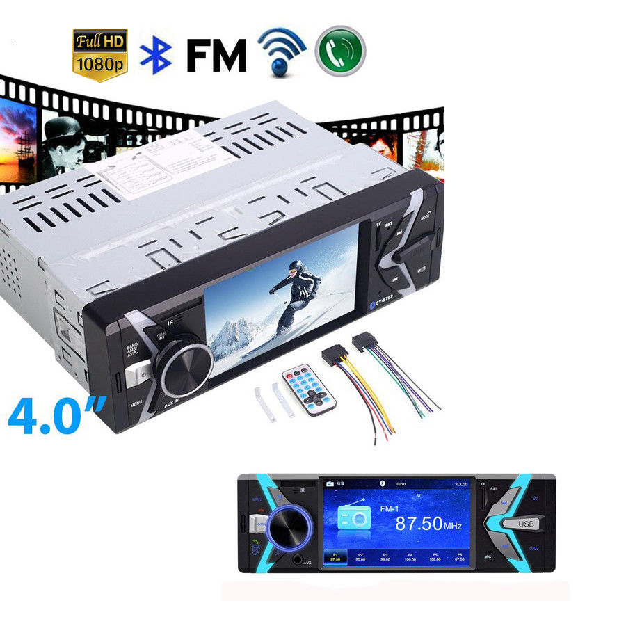 Radio voiture 4″ MP5 lecteur Bluetooth TFT stéréo FM vidéo jeux USB TV