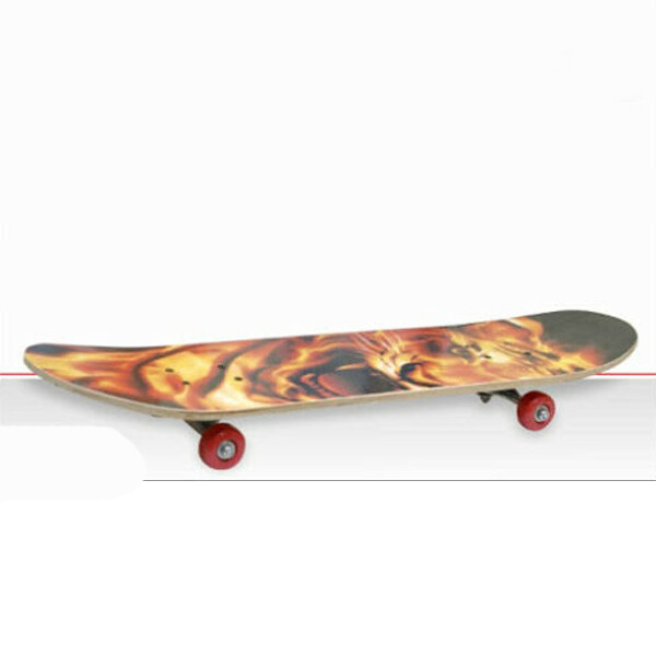 SKATE COLORATO PER BAMBINI E RAGAZZI 70CM IN LEGNO SKATEBOARD VARIE FANTASIE