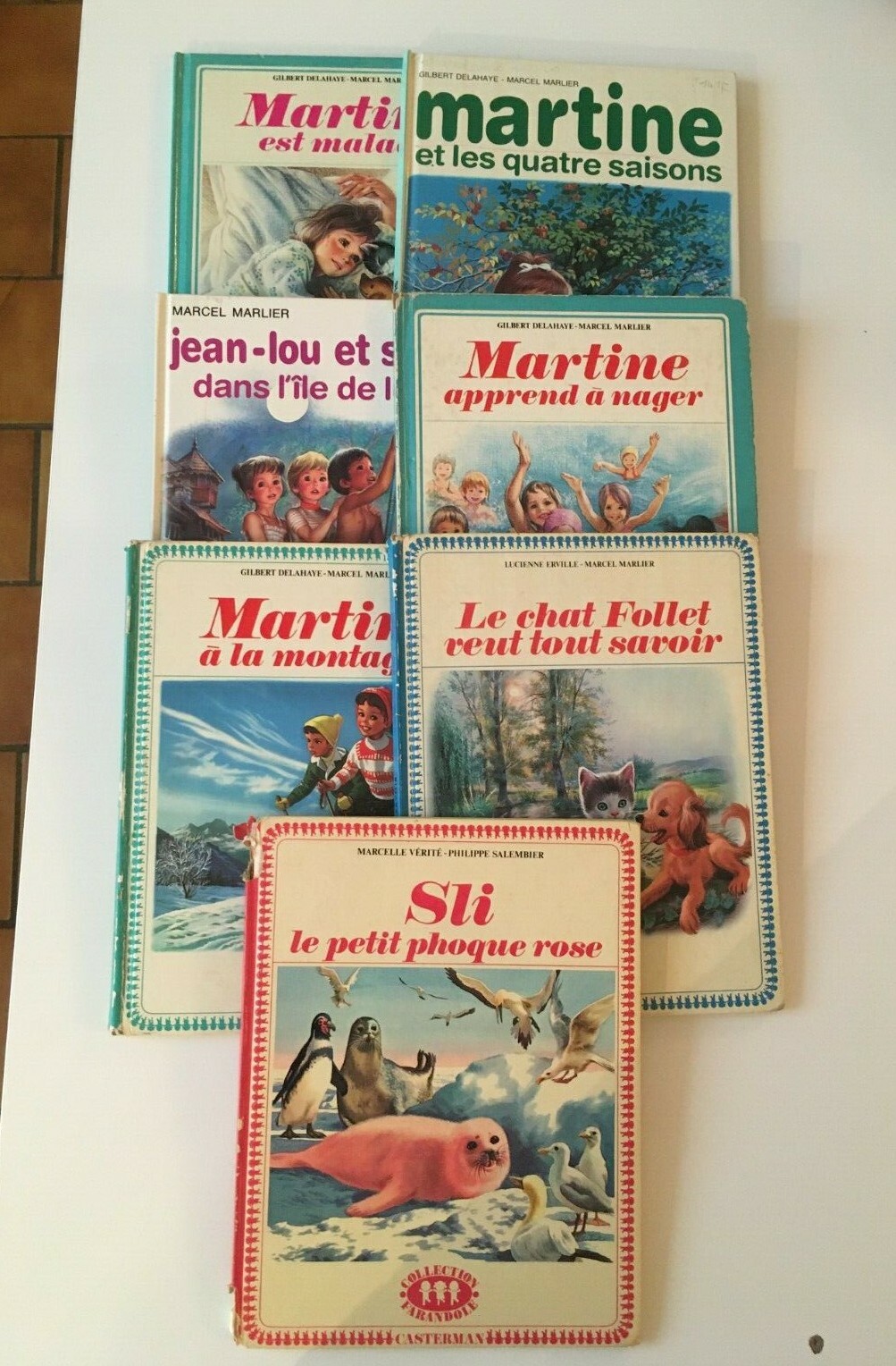 lot 7 livres enfants Collection Farandole Martine Sli le chat Follet 1962 à 1982 lot 7 livres enfants Collection Farandole Martine Sli le chat Follet 1962 à 1982