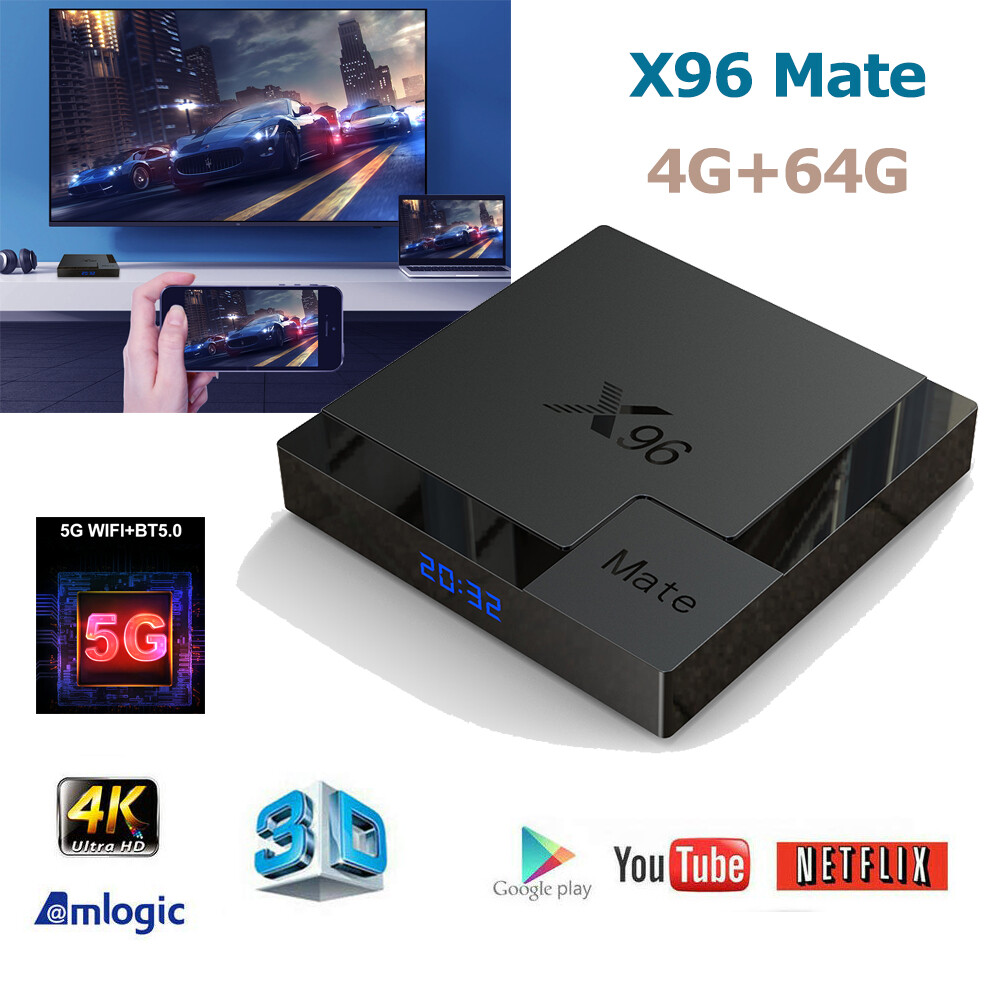 X96MATE 4G+64G Android10.0 5G 6K WIFI Smart TV BOX Boîtier Numérique Intelligent X96MATE 4G+64G Android10.0 5G 6K WIFI Smart TV BOX Boîtier Numérique Intelligent