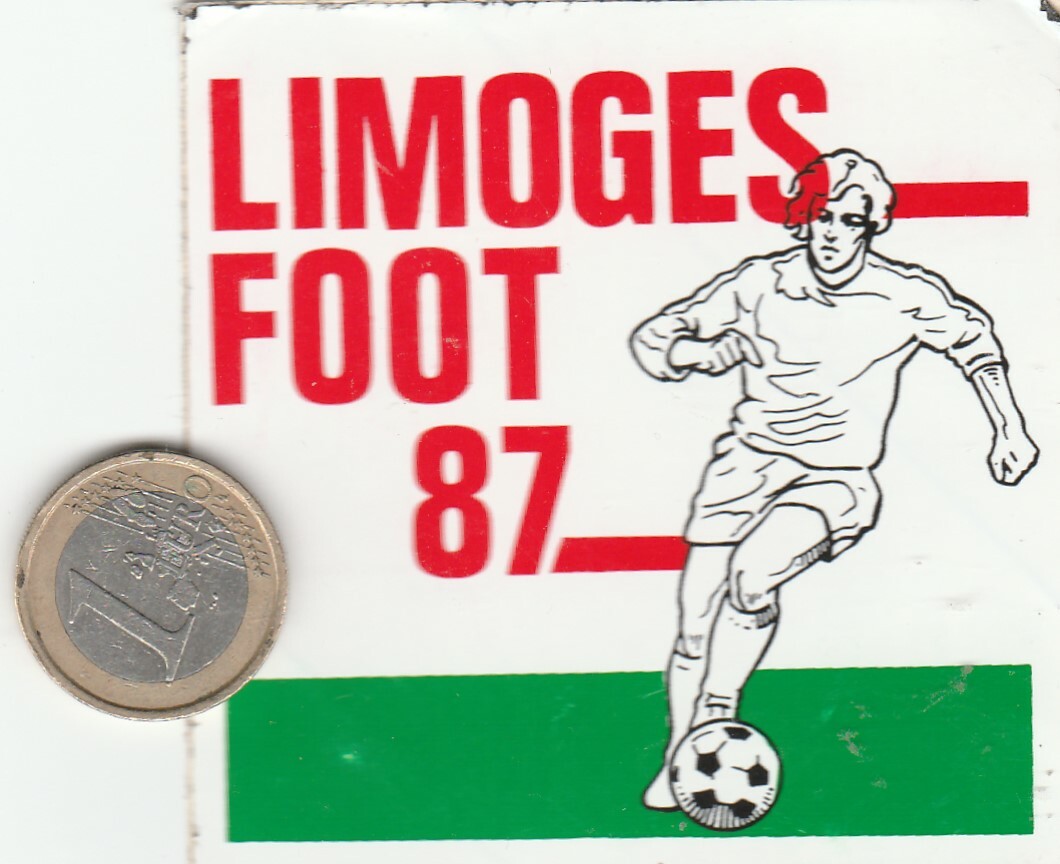 AUTOCOLLANTS . Sport Football. LIMOGES FOOT 87