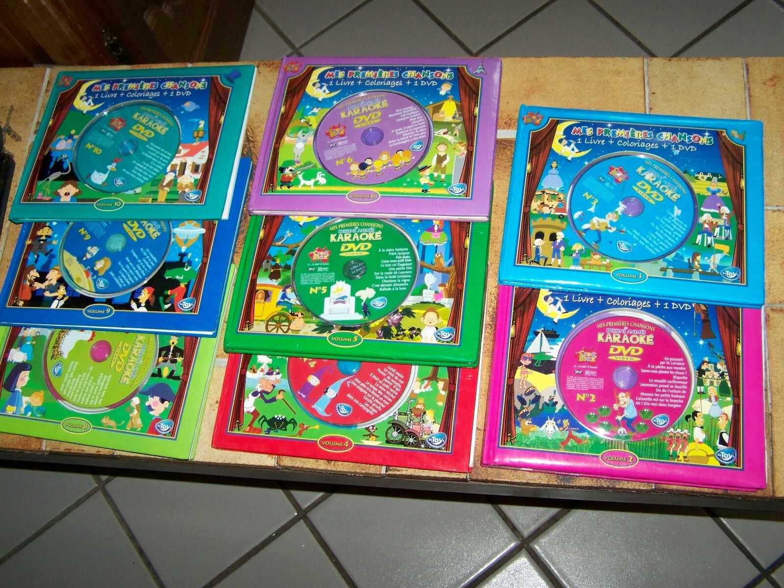 Lot 8 Livres Mes PREMIERES CHANSONS Karaoké