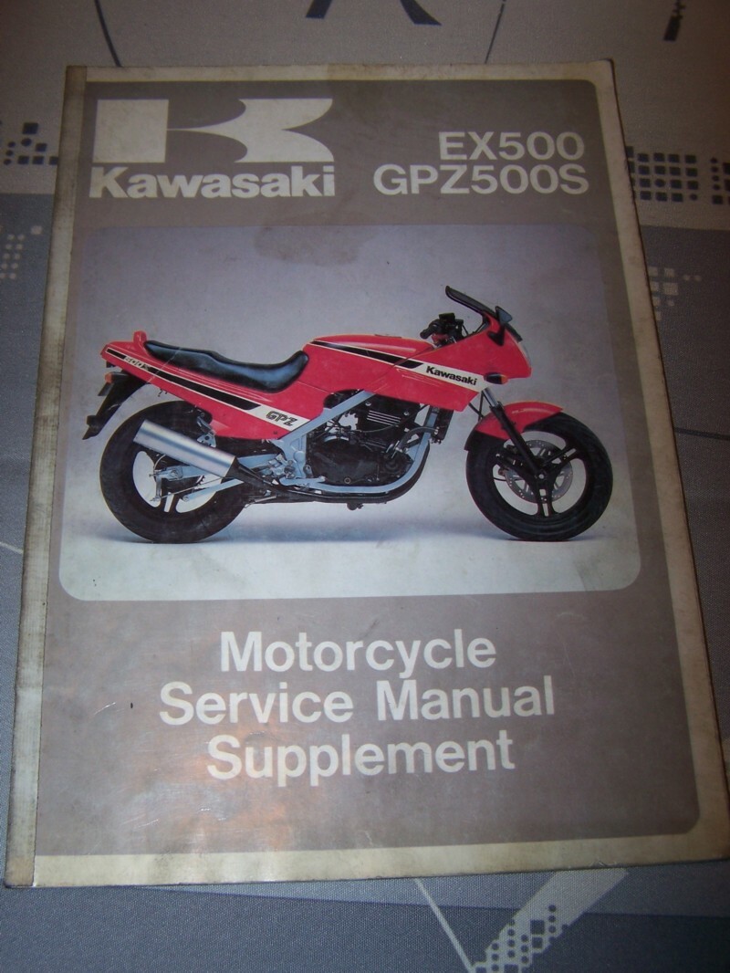 PA Supplement Manuel d’atelier Workshop Manual Kawasaki Motocyclette EX 500 GPZ PA Supplement Manuel d’atelier Workshop Manual Kawasaki Motocyclette EX 500 GPZ