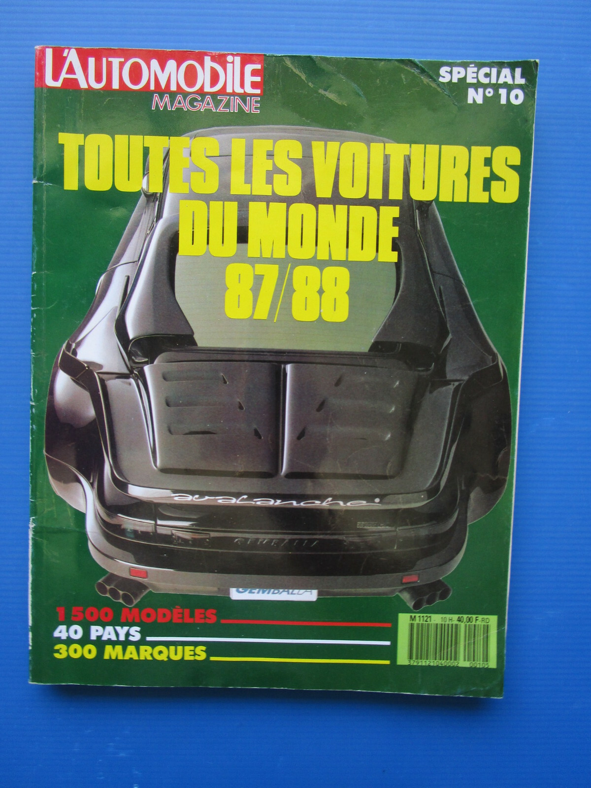 L’Automobile ” TOUTES LES VOITURES DU MONDE ”  1987-1988 Hors-Série  N° 10
