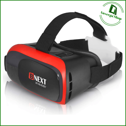 Casque Réalité Virtuelle Rouge VR Compatible iPhone Android Jeux Vidéos 3D 360°