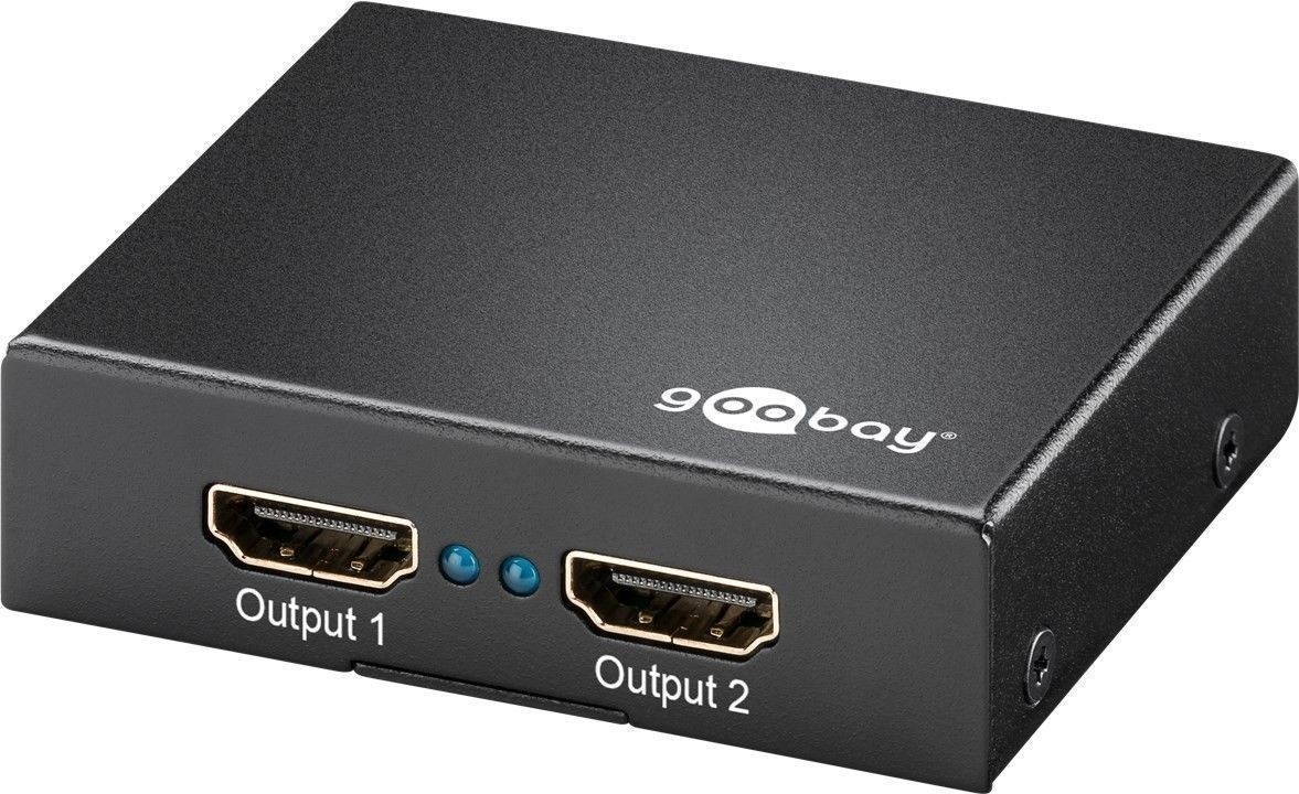 Goobay HDMI Ultra HD 4K/2K Splitter 1 Entrée/2 Sorties Goobay HDMI Ultra HD 4K/2K Splitter 1 Entrée/2 Sorties