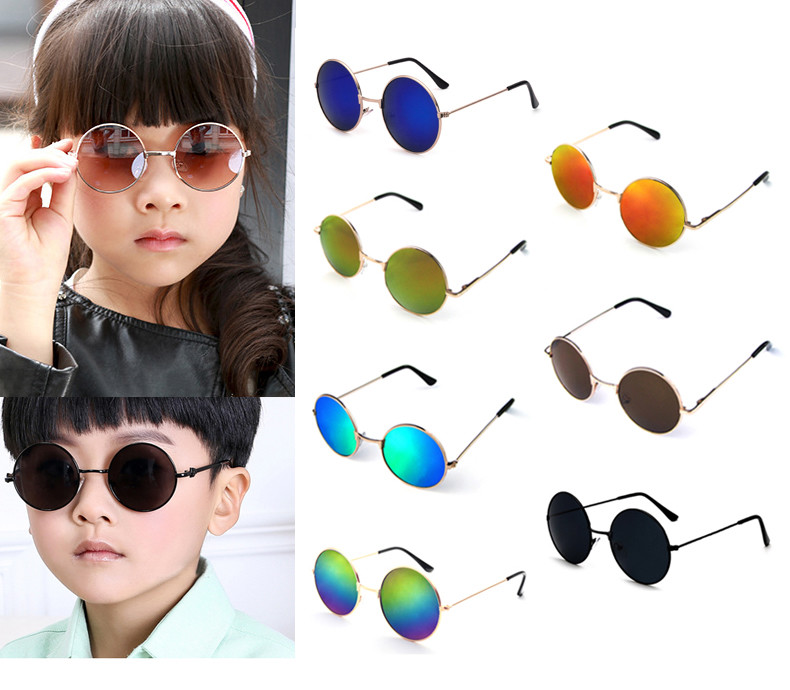 Mode Cool Enfants Garçons Filles Rond Lunettes de soleil Plein air Des lunettes Mode Cool Enfants Garçons Filles Rond Lunettes de soleil Plein air Des lunettes