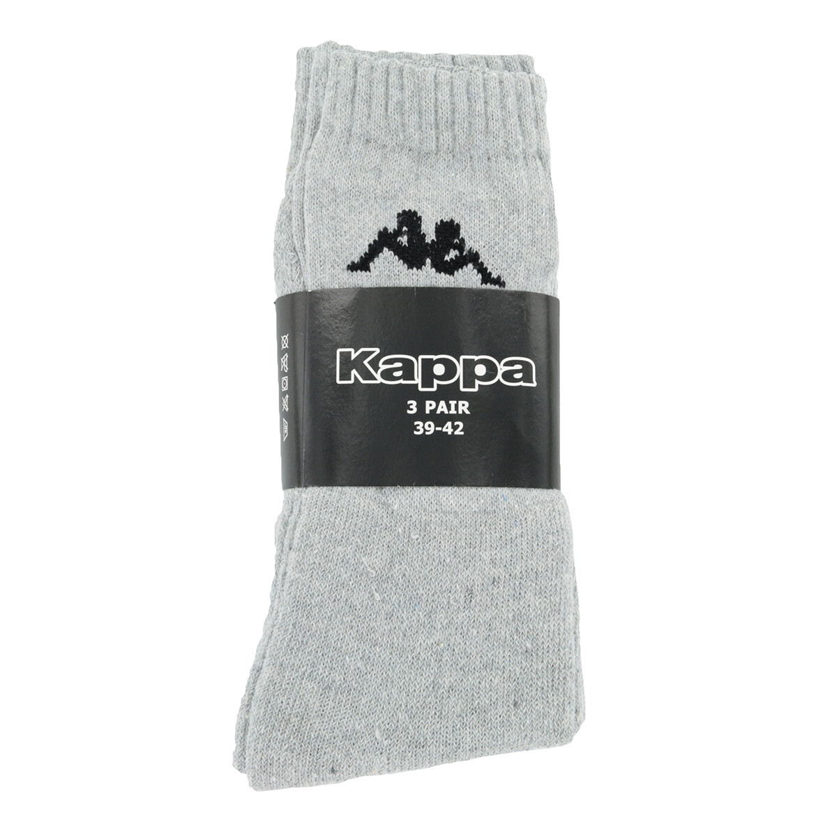 Chaussettes Kappa homme Pack x3 Beinos Socks taille Gris Grise Coton