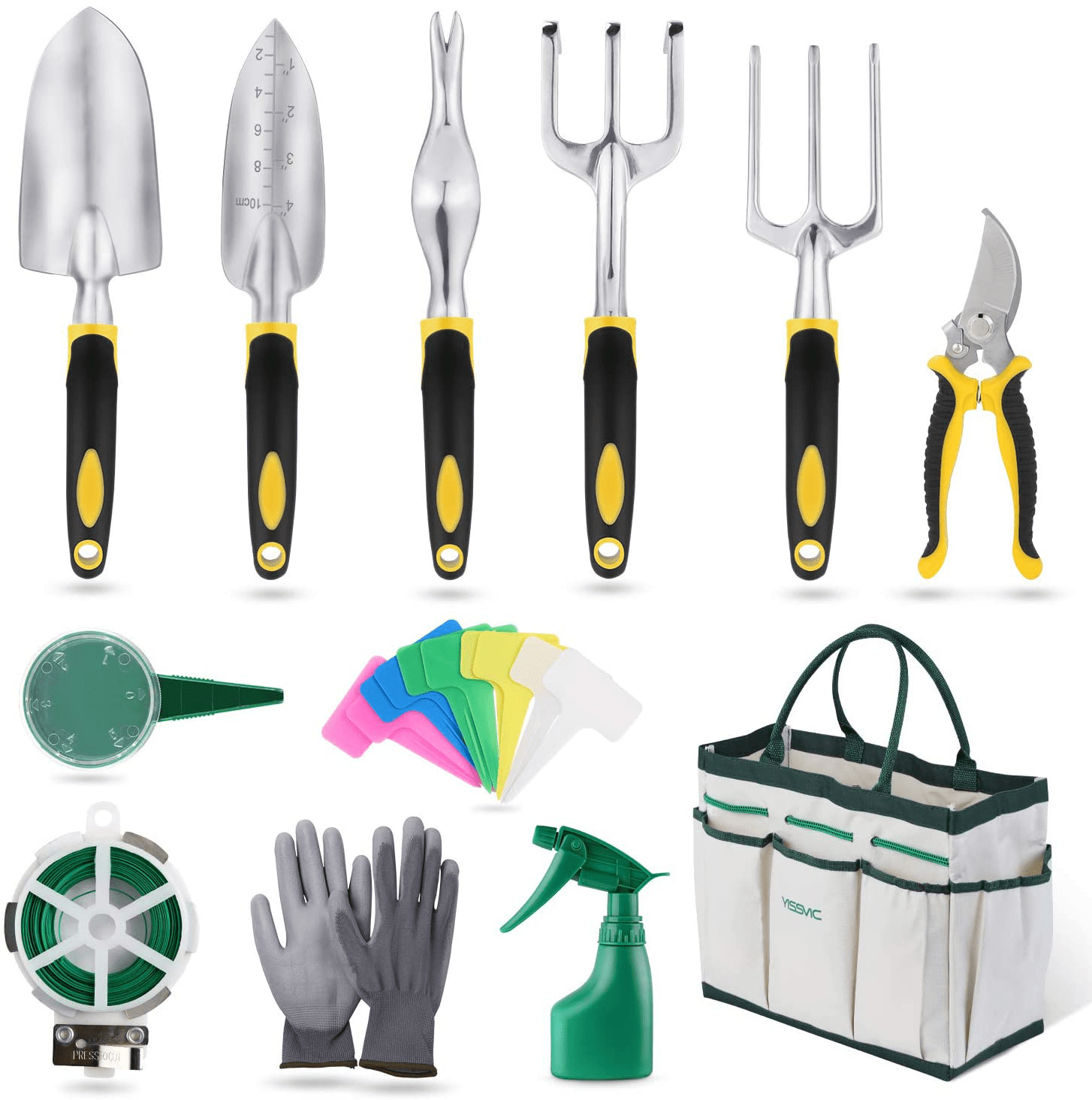 Outils Jardinage 12 Pièces Outils de Jardin avec Sac de Rangement Outils Jardinage 12 Pièces Outils de Jardin avec Sac de Rangement