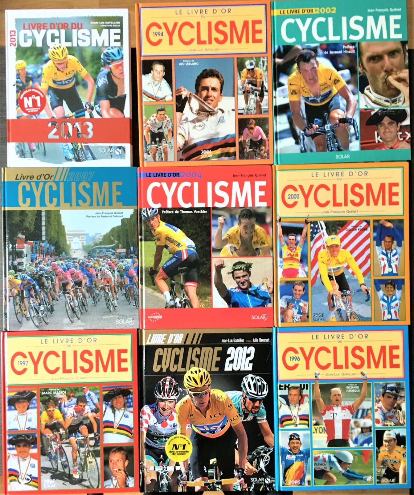 LOT 9 BEAUX LIVRES ANCIENS CYCLISME (JALABERT VIRENQUE) ENTRE 1994 & 2013 – TBE LOT 9 BEAUX LIVRES ANCIENS CYCLISME (JALABERT VIRENQUE) ENTRE 1994 & 2013 – TBE