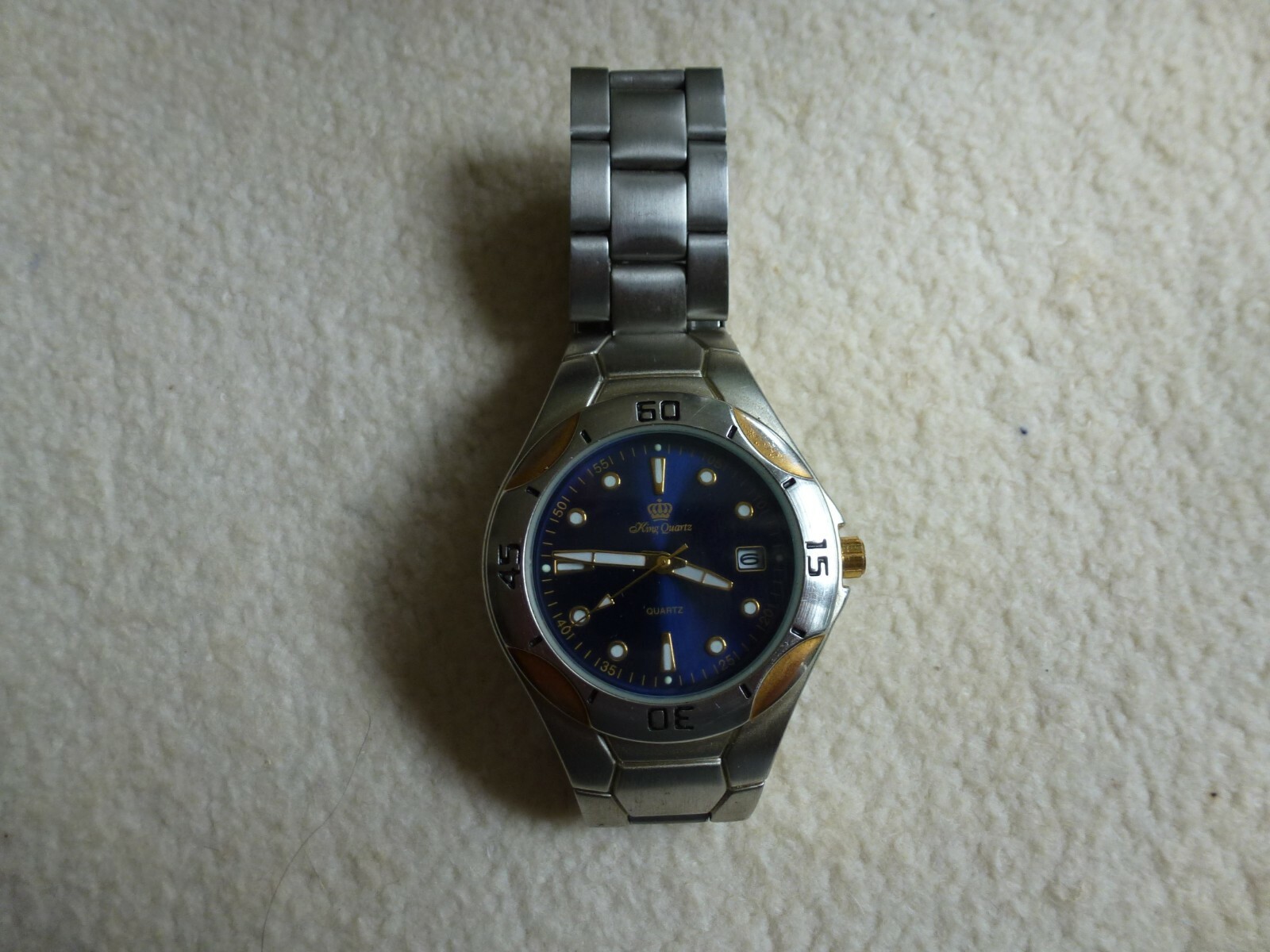 SUPERBE MONTRE HOMME KING QUARTZ INOX SUPERBE MONTRE HOMME KING QUARTZ INOX