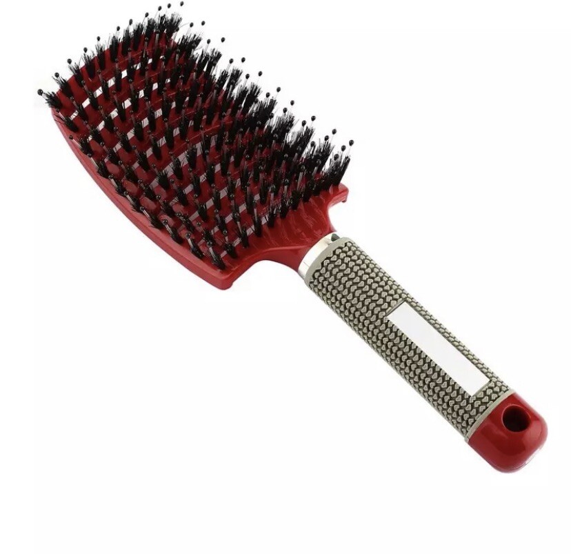 Brosse Cheveux Pop Brush En Poils de Sanglier Démêlante Courbée Peigne Massage Brosse Cheveux Pop Brush En Poils de Sanglier Démêlante Courbée Peigne Massage