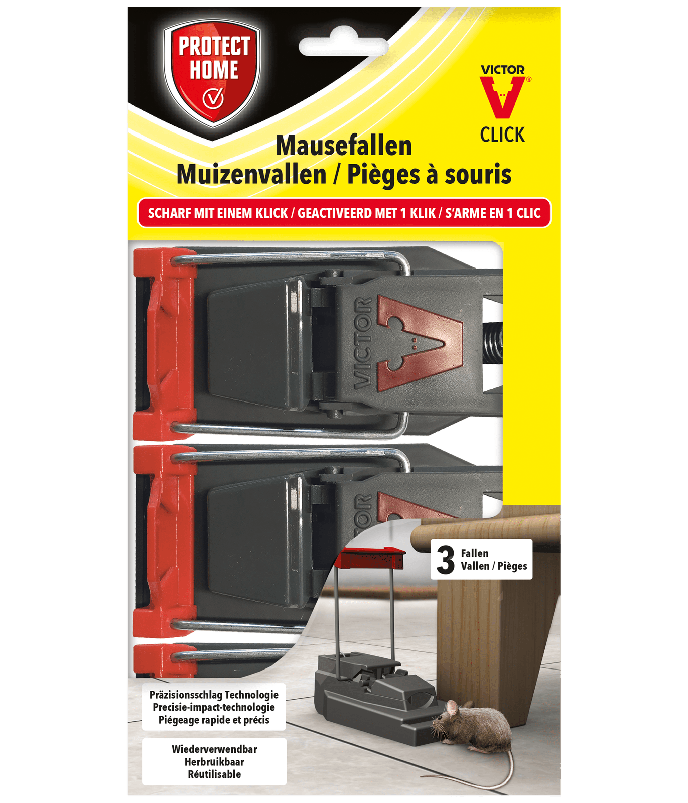 SBM Protéction Accueil Souricières Cliquez Sur , 3 Pièce SBM Protéction Accueil Souricières Cliquez Sur , 3 Pièce