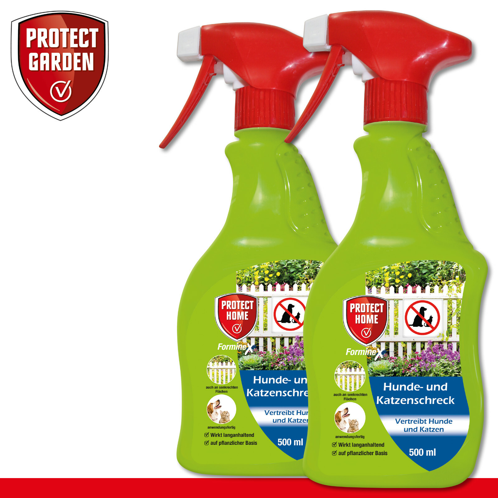 Protéction Accueil 2 x 500 ML Chien- Et Repulsif à Ultrason pour Chats Protéction Accueil 2 x 500 ML Chien- Et Repulsif à Ultrason pour Chats