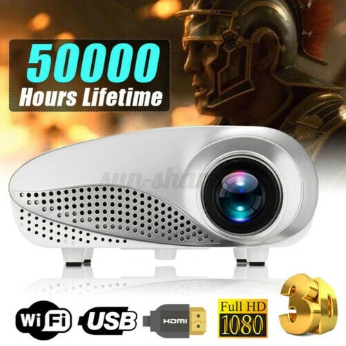 3D Full HD 1080P Mini Projecteur LED Multimédia Home Cinéma USB VGA HDMI TV