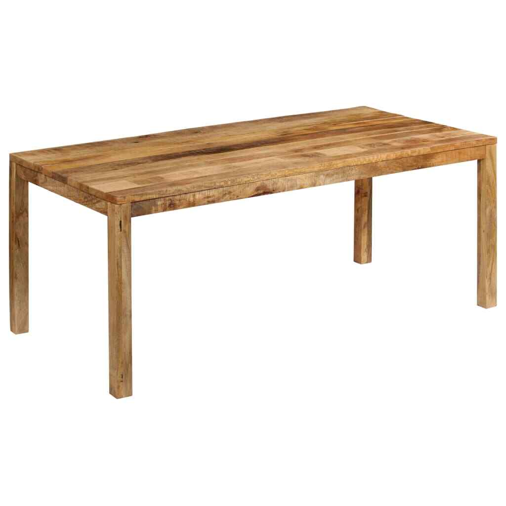 vidaXL Bois de Manguier Massif Table de Salle à Manger Table de Maison Cuisine