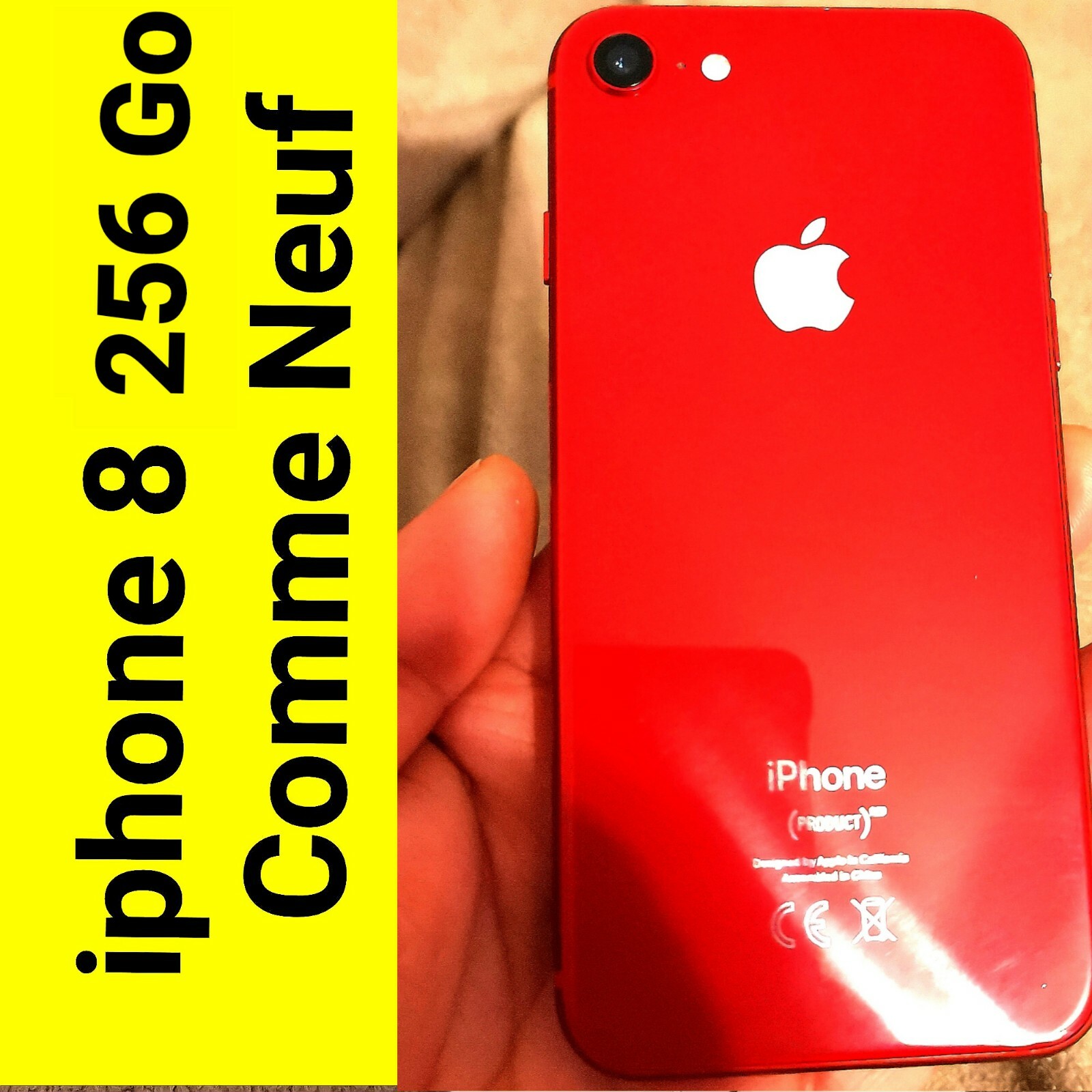 Apple iPhone 8 (PRODUCT)RED – 256 Go Comme Neuf Apple iPhone 8 (PRODUCT)RED – 256 Go Comme Neuf