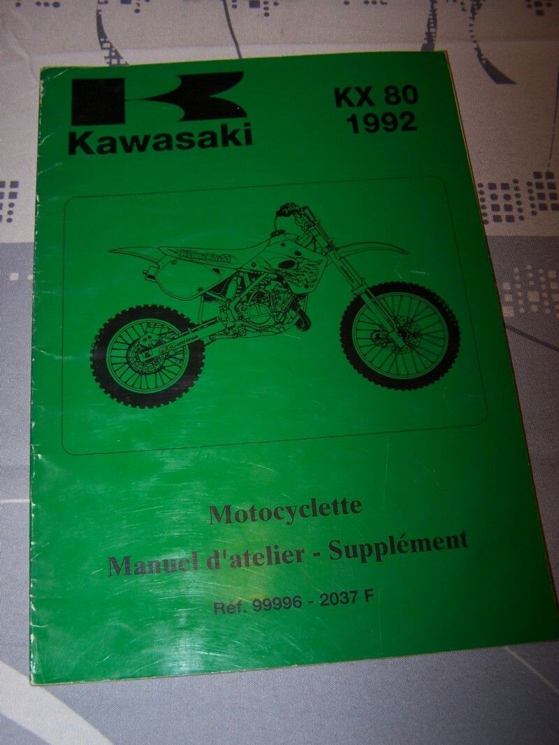 KS Supplement Manuel atelier Workshop service Manual Kawasaki Motocyclette KX 80