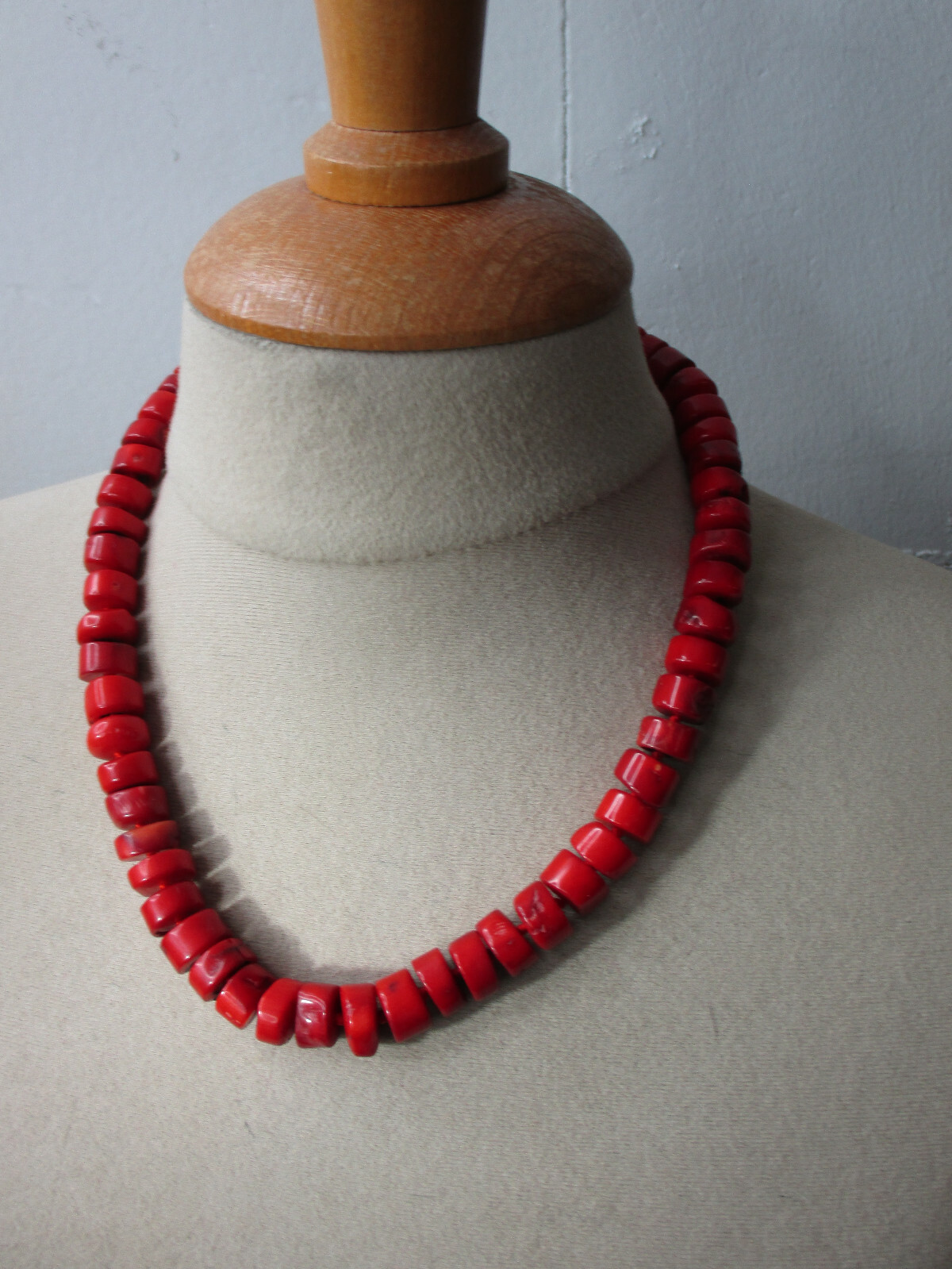 Vintage Corail Collier Bijoux de Pierre Gemme En Précieuses Unikatschmuck Neuf Vintage Corail Collier Bijoux de Pierre Gemme En Précieuses Unikatschmuck Neuf