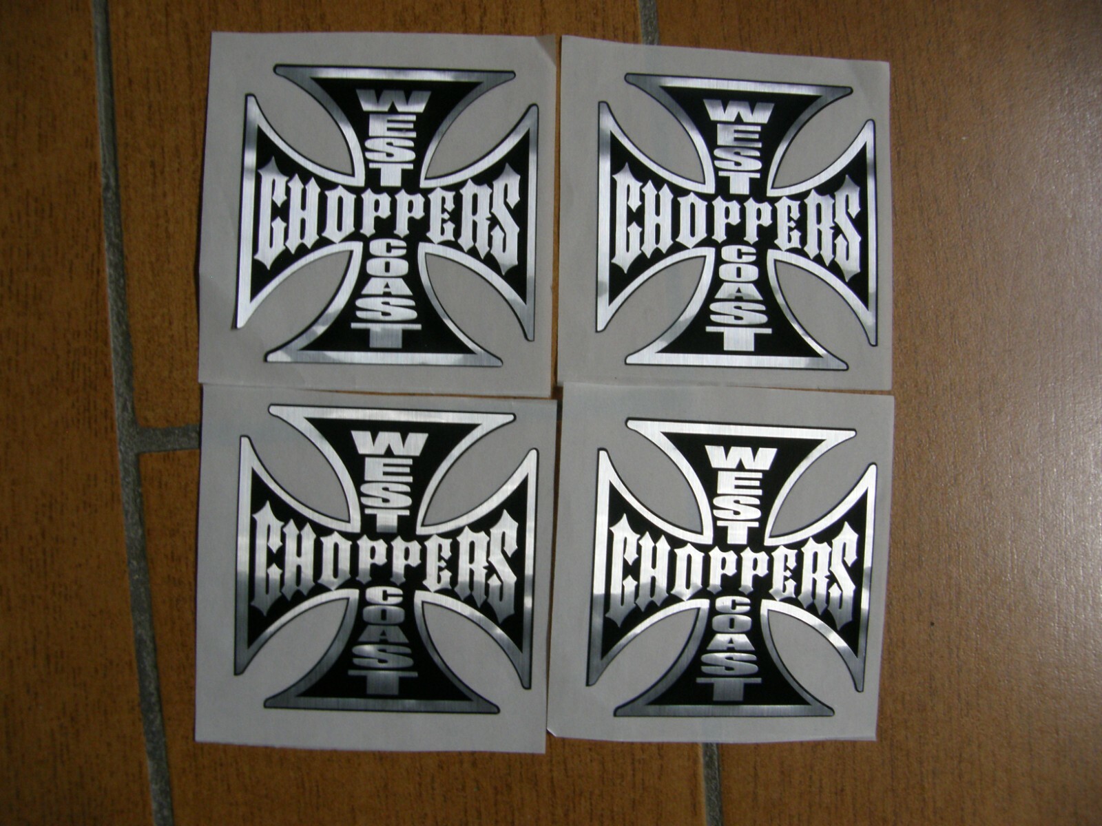 4 autocollants choppers