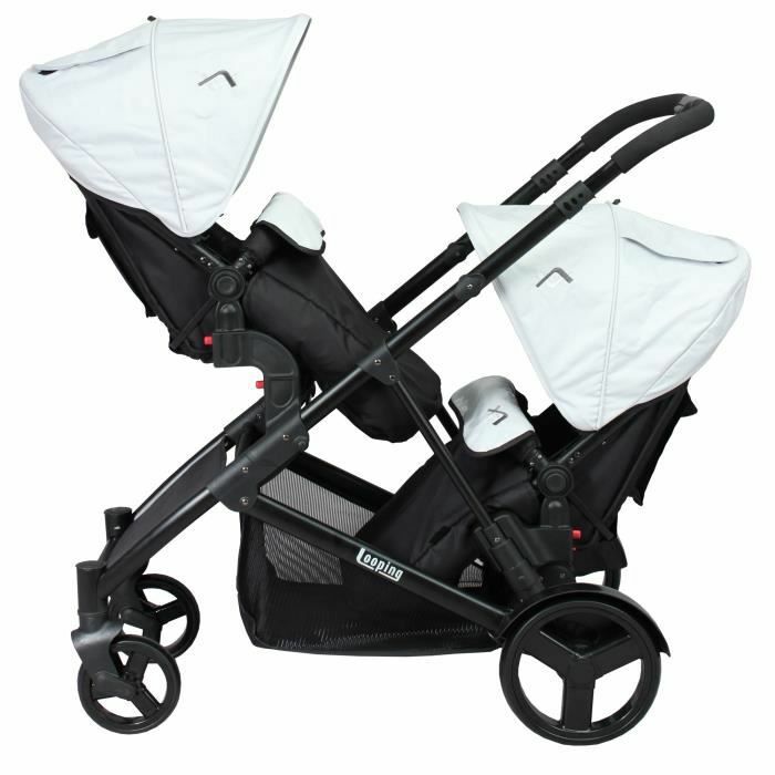 Poussette double marque LOOPING Appollo Black Collection – 3 à 36 mois Poussette double marque LOOPING Appollo Black Collection – 3 à 36 mois