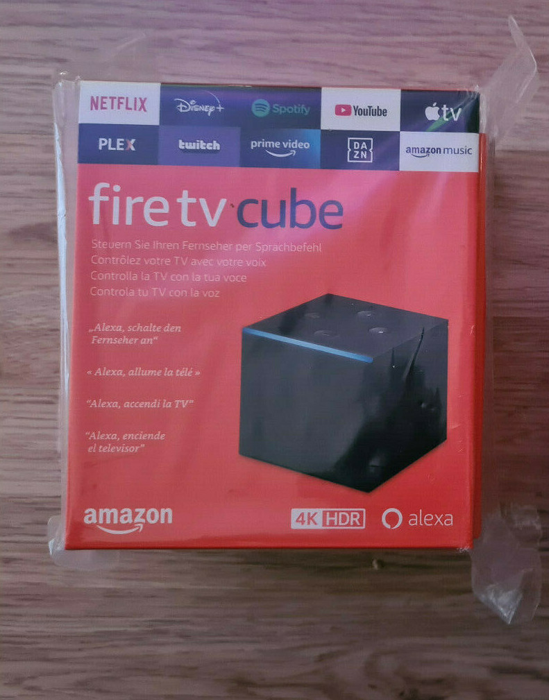Amazon Fire TV Cube mit Alexa 4K Ultra HD HDR HDR10 Streaming Mediaplayer Amazon Fire TV Cube mit Alexa 4K Ultra HD HDR HDR10 Streaming Mediaplayer