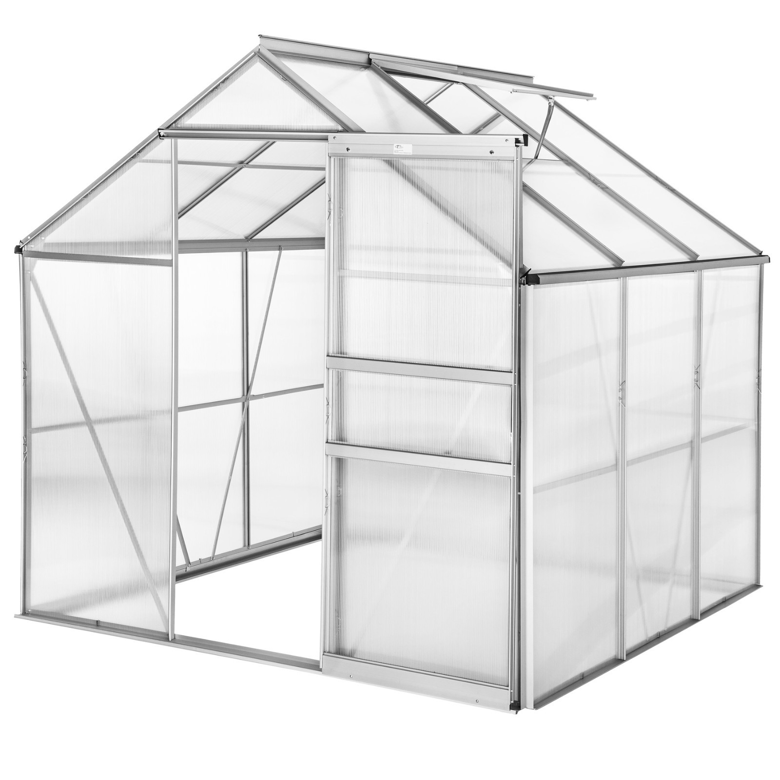 Serre de jardin polycarbonate aluminium légume plante jardinage 5,85 m³ Serre de jardin polycarbonate aluminium légume plante jardinage 5,85 m³