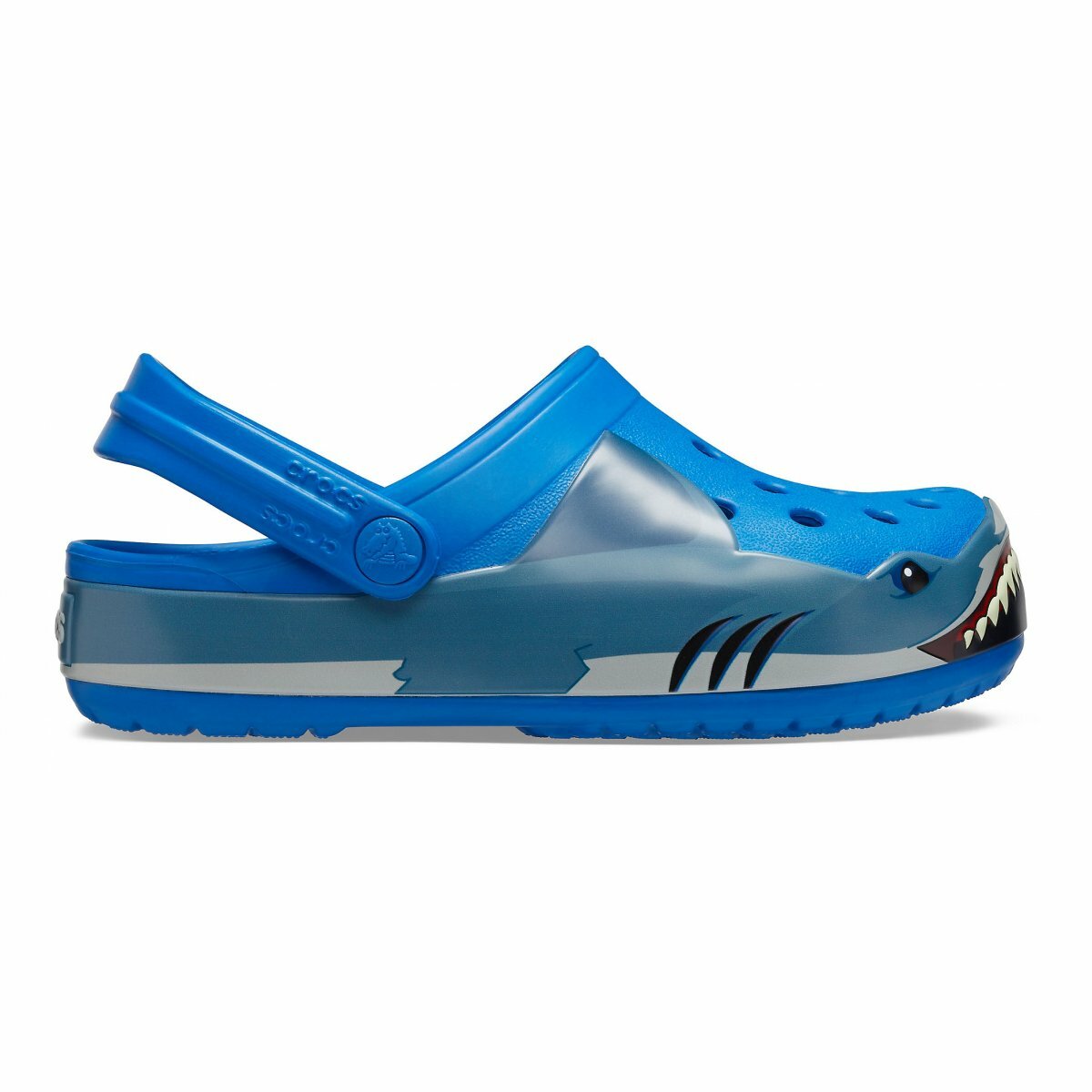Sandales CROCS 206271-4JL Mode Enfants Style Amusement Lab Requin Bande Sabot