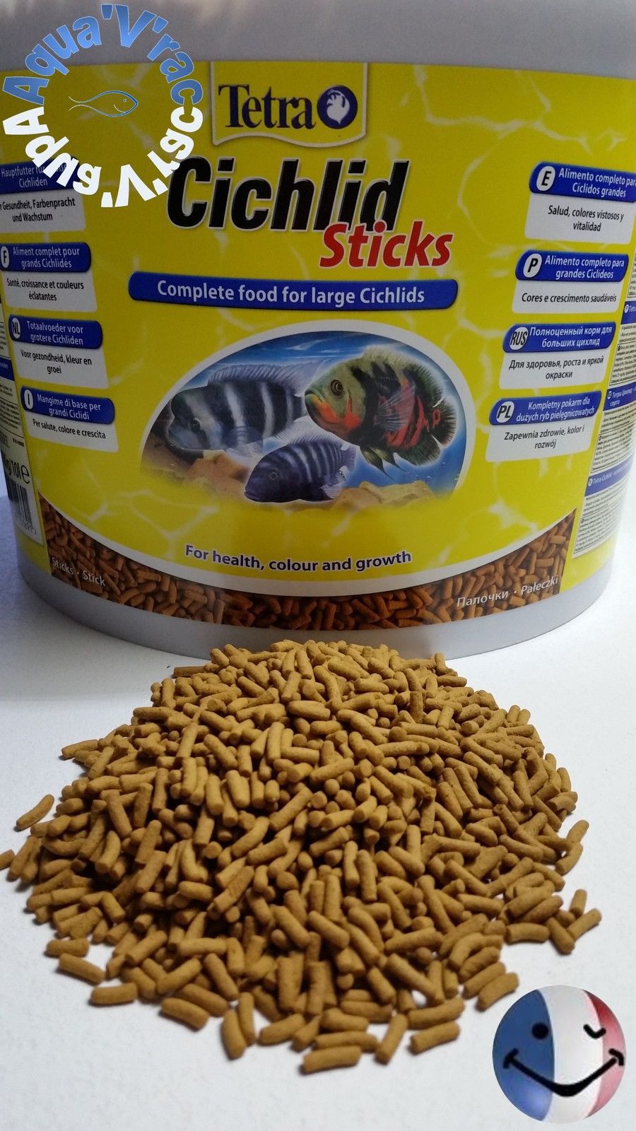 Tetra cichlid sticks nourriture aliment pour poissons d’aquarium
